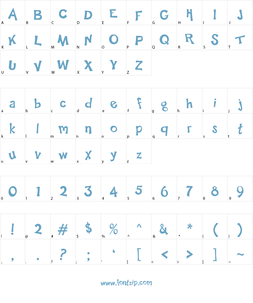 Happy Sans Font Character